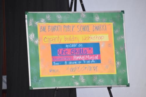CAPACITY BUILDING WORKSHOP BY CBSE ON LIFE SKILLS